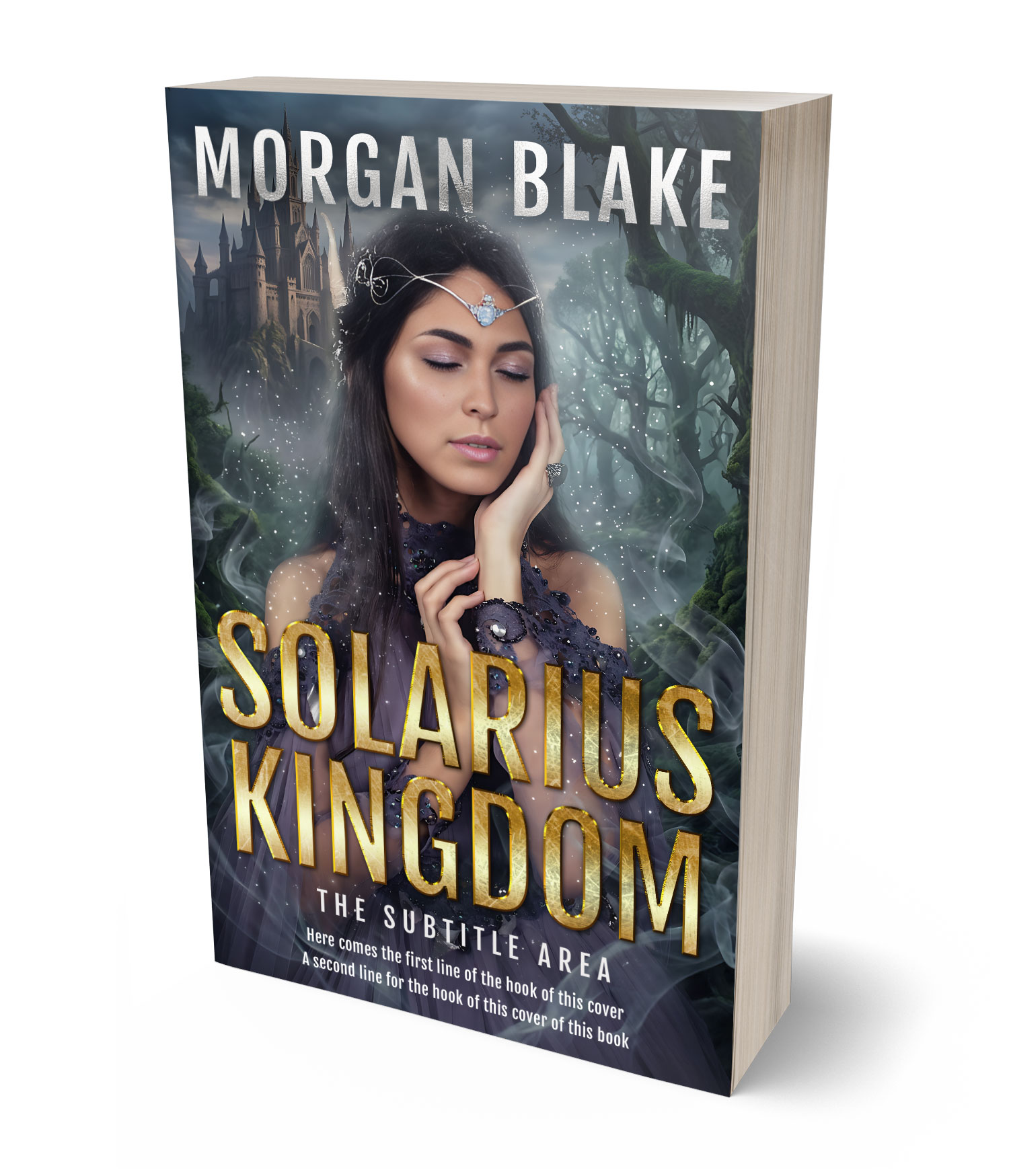 3D view of Premade Fantasy Book Cover - Tuna #37316 | BookCoverZone