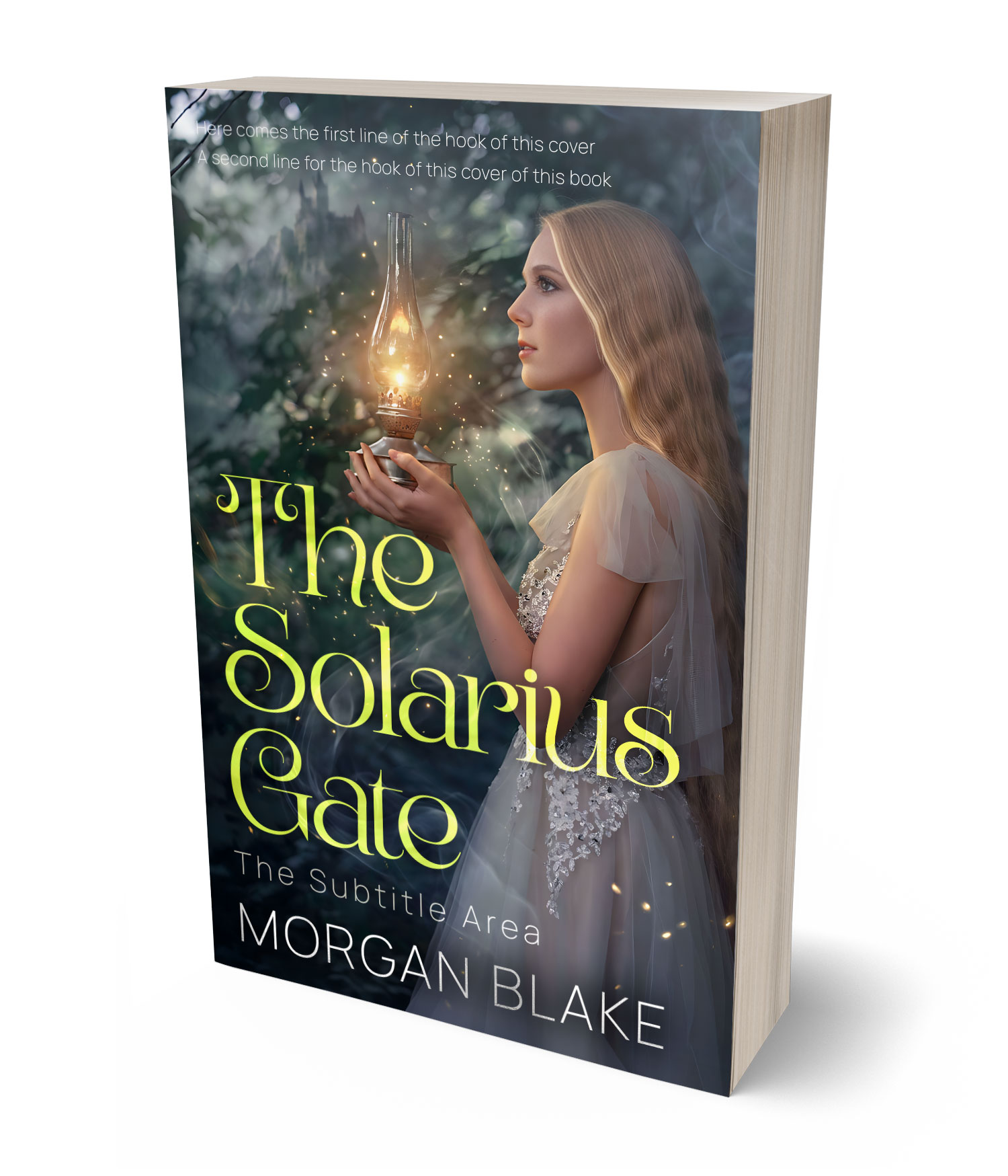 3D view of Premade Fantasy Book Cover - Outer Space #37325 | BookCoverZone