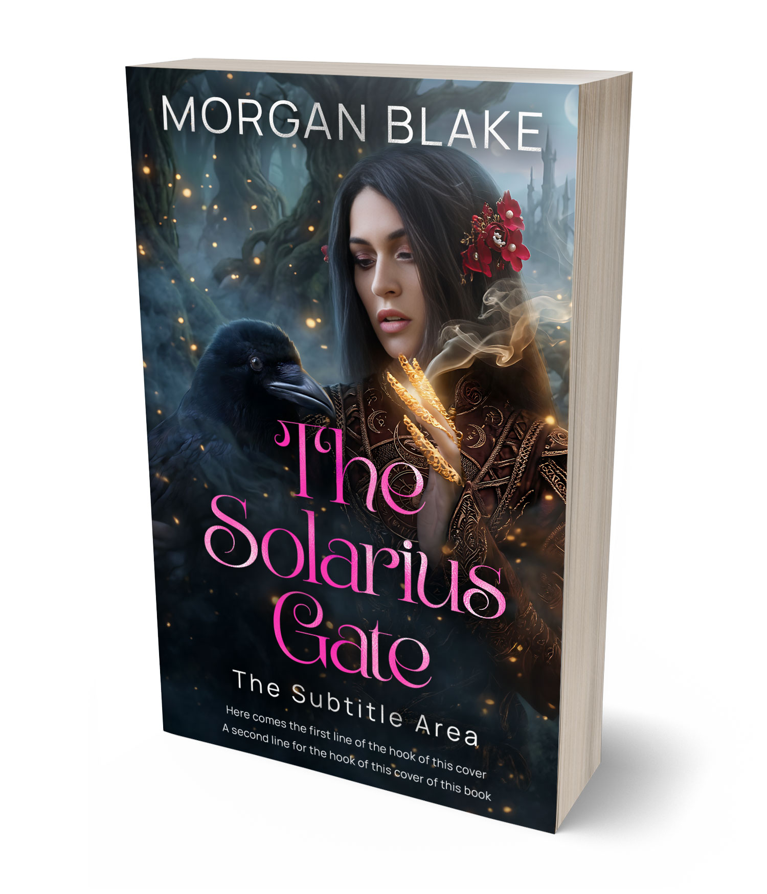 3D view of Premade Fantasy Book Cover - Shark #37332 | BookCoverZone