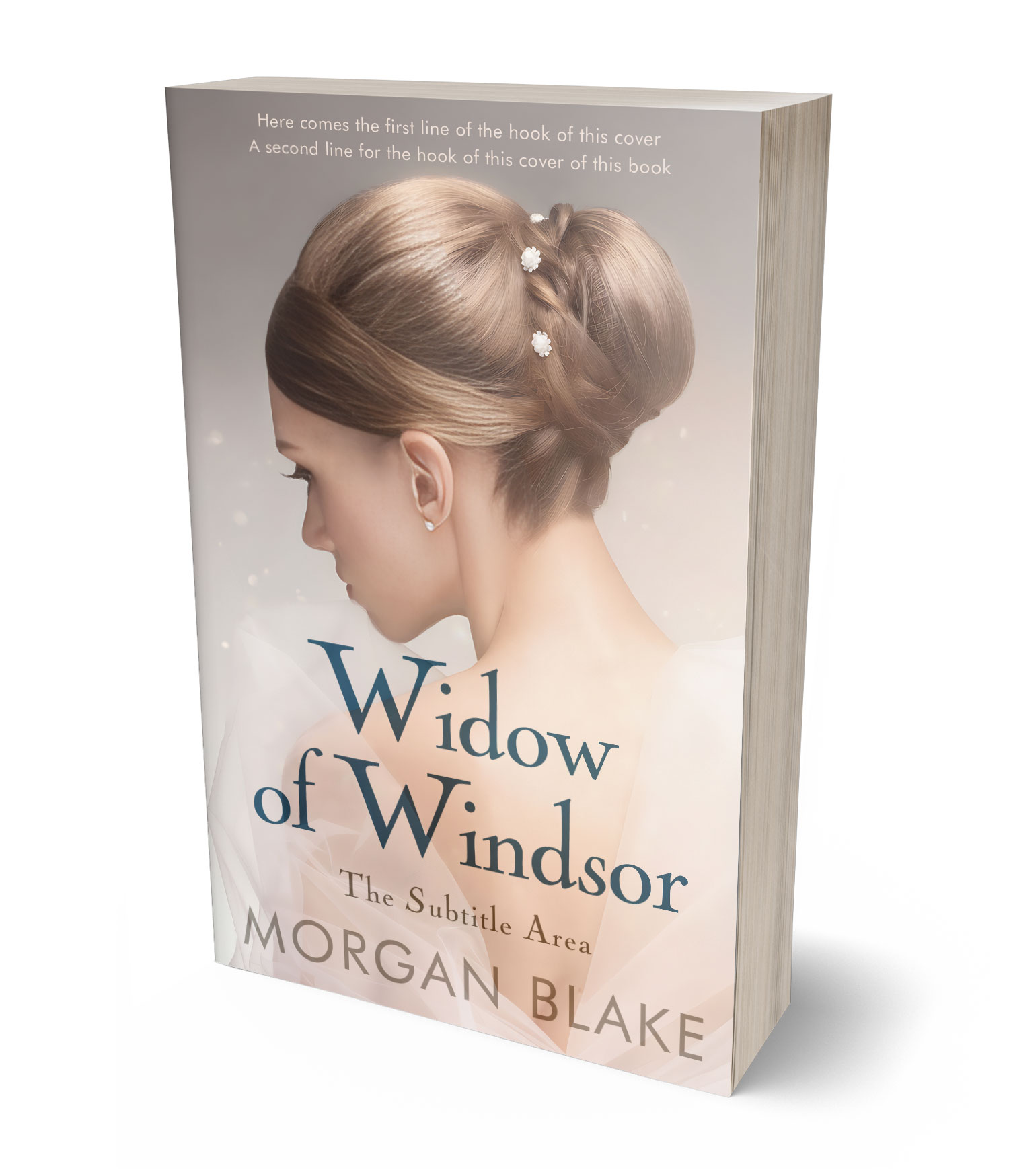 3D view of Premade Royal Romance Book Cover - Wafer #37339 | BookCoverZone