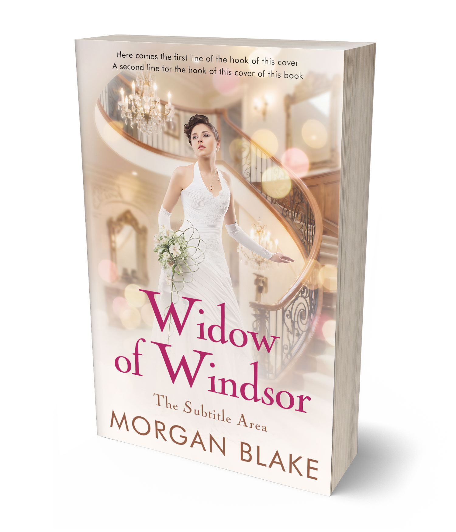 3D view of Premade Royal Romance Book Cover - Bizarre #37341 | BookCoverZone