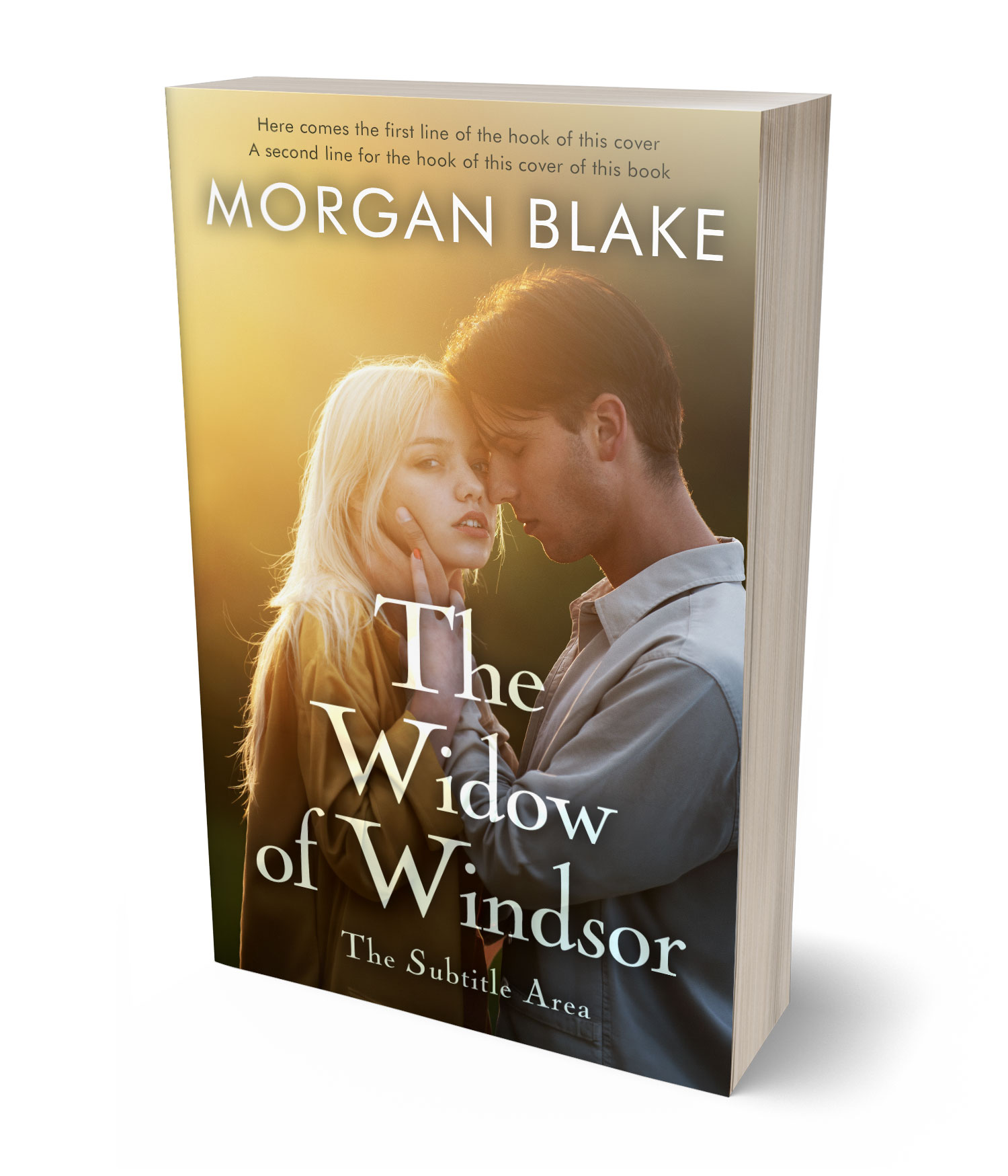 3D view of Premade Romance Book Cover - Twine #37347 | BookCoverZone