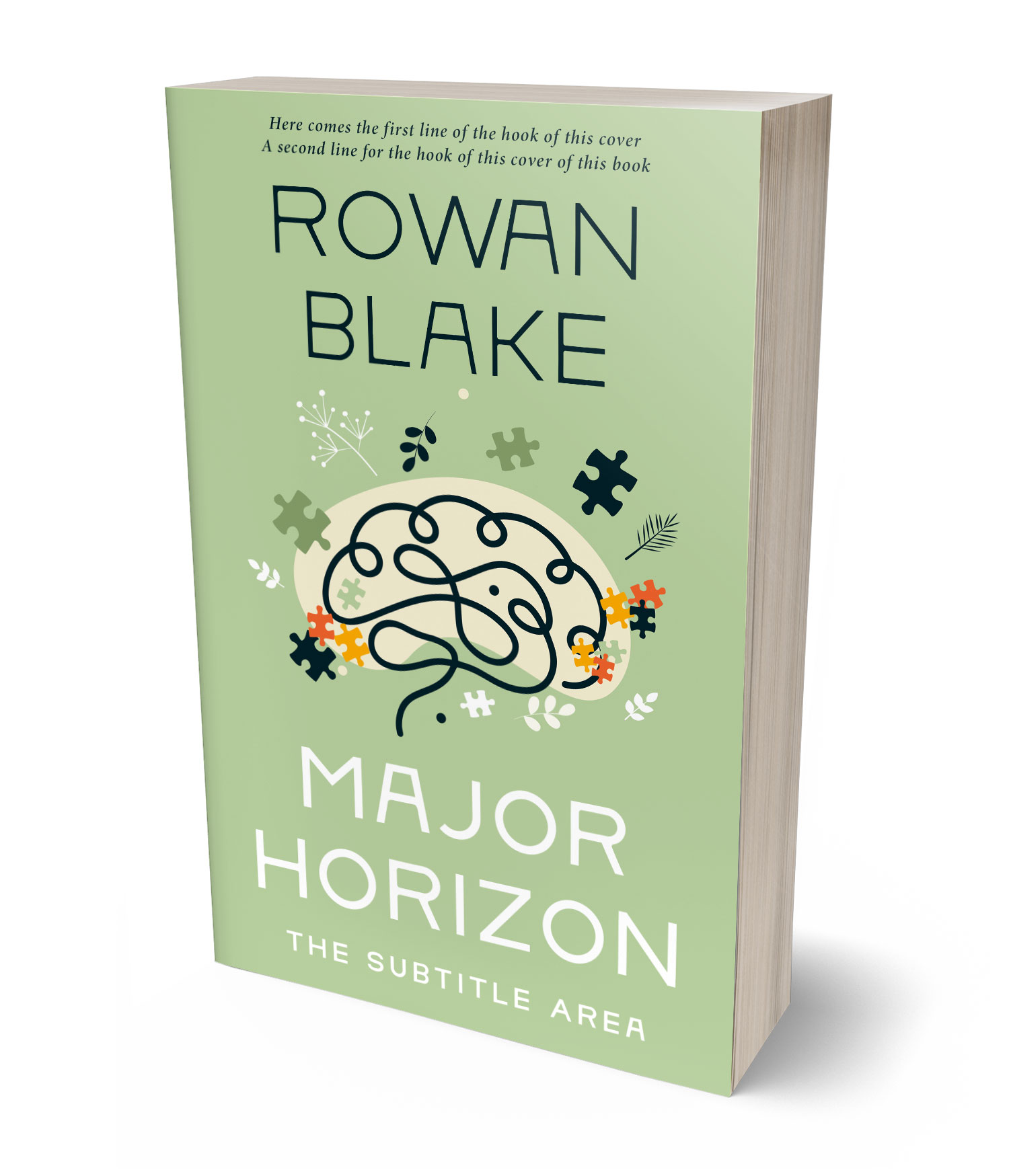 3D view of Premade Self-Improvement & Self-Help Book Cover - Sprout #37377 | BookCoverZone