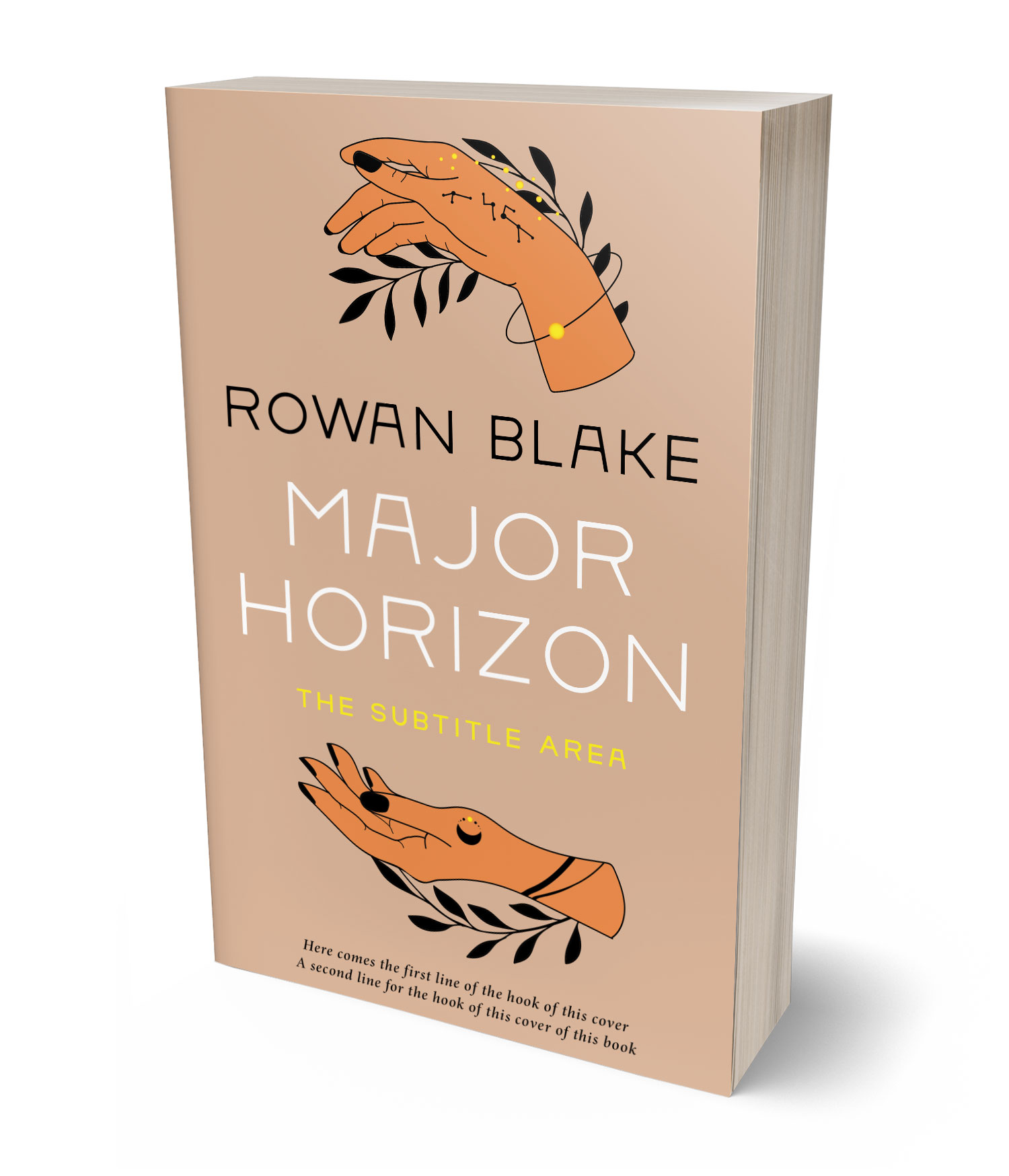 3D view of Premade Self-Improvement & Self-Help Book Cover - Brandy #37381 | BookCoverZone