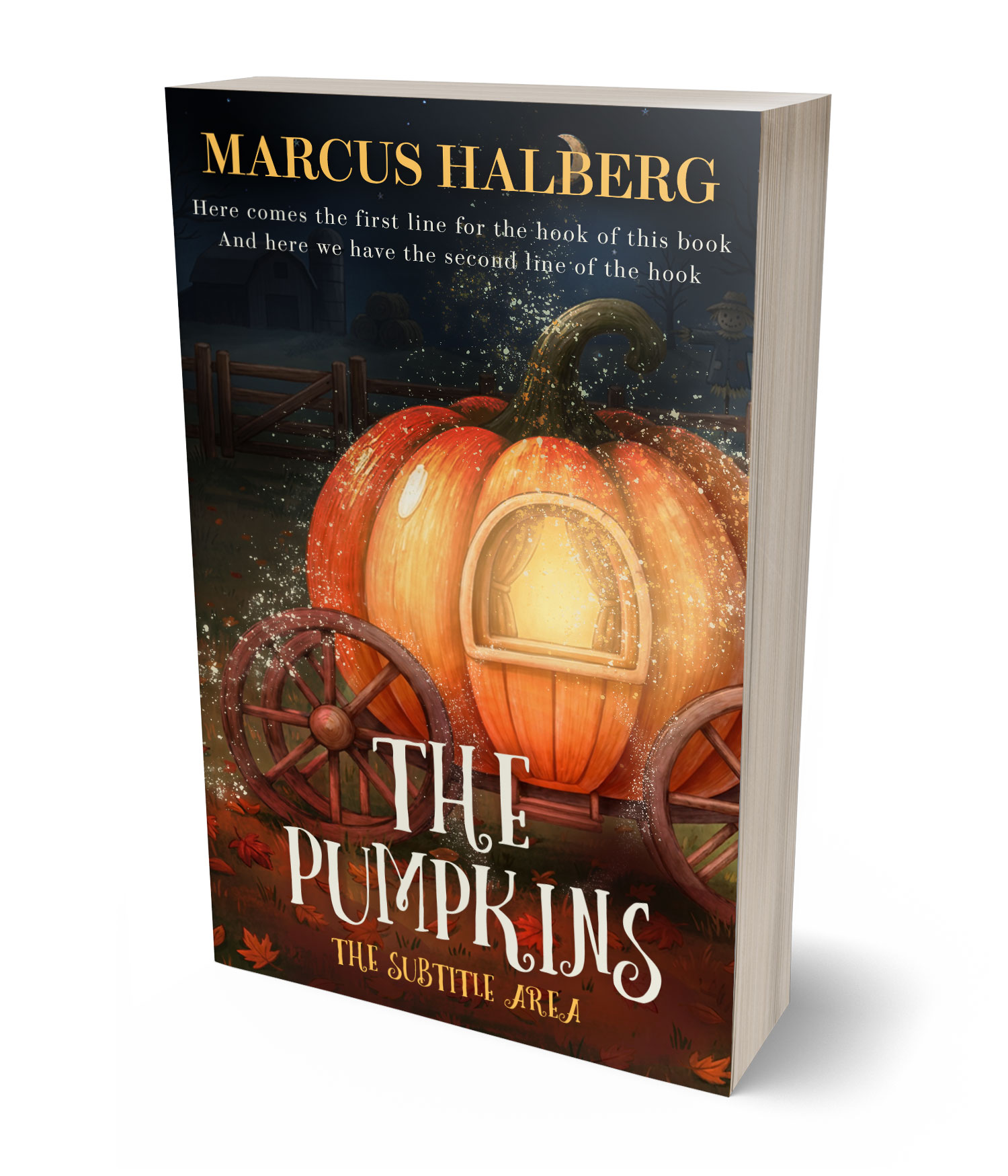 3D view of Premade Children's Book Cover - Di Serria #60010 | BookCoverZone*