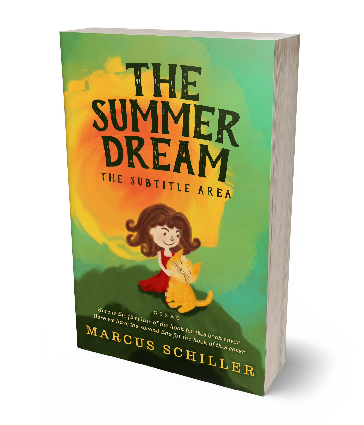 3D view of Premade Children's Book Cover - Woodland #60011 | BookCoverZone