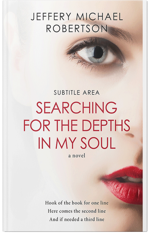 Front view of Premade Romance Book Cover - White Linen