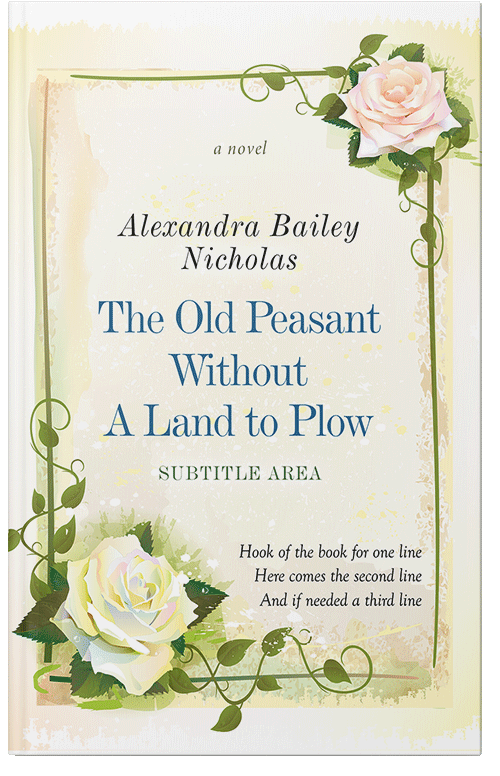 Front view of Premade Poetry Book Cover - Rum Swizzle