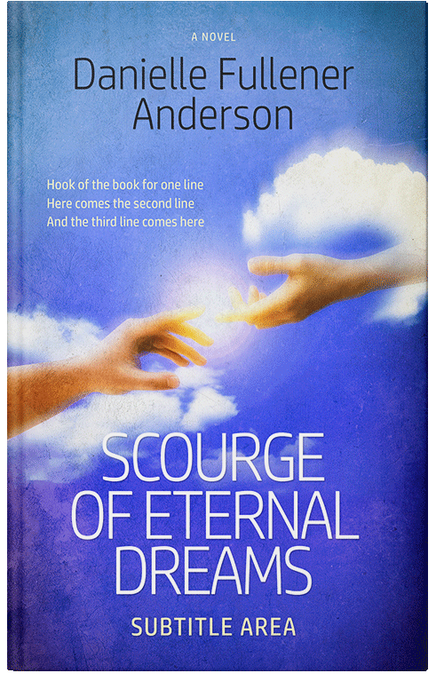 Front view of Premade Religion & Spirituality Book Cover - Havelock Blue