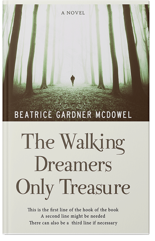 Front view of Premade Horror Book Cover - Lisbon Brown