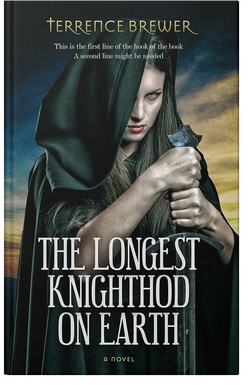 Front view of Premade Fantasy Book Cover - Bison Hide