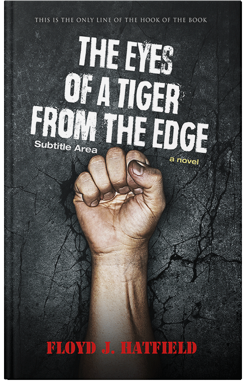 Front view of Premade Action & Adventure Book Cover - Shark