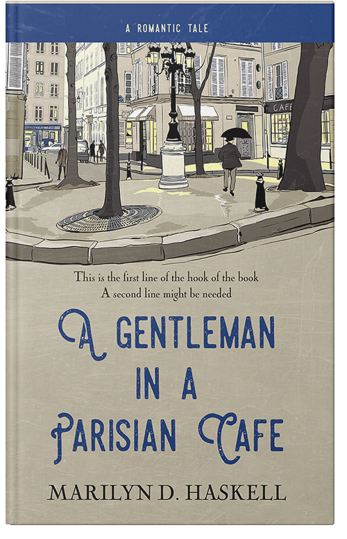 Front view of Premade Literary Fiction Book Cover - Foggy Gray