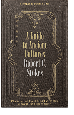 Pre Made Book Cover Taupe