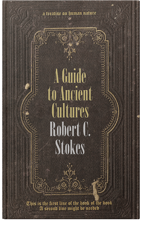 Front view of Premade Poetry Book Cover - Taupe