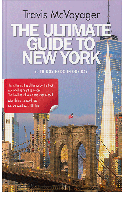 Front view of Premade Travel Book Cover - Chatelle