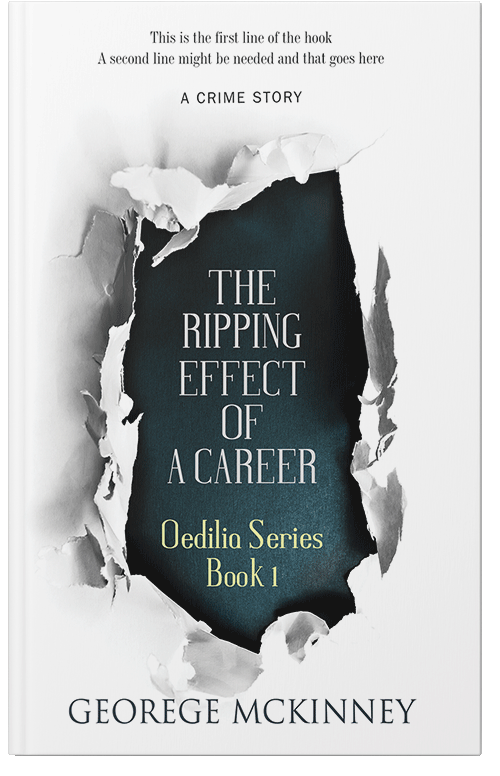 Front view of Premade Mystery & Thriller & Suspense Book Cover - Outer Space