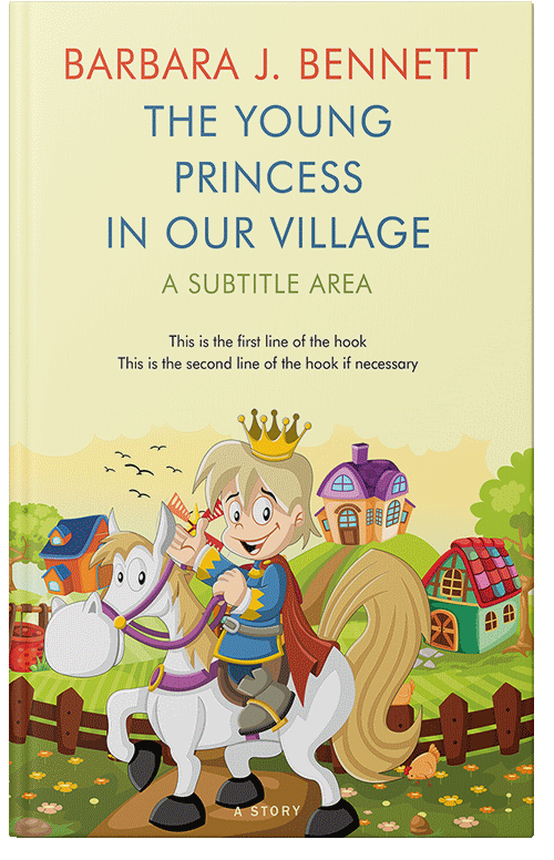 Front view of Premade Children's Book Cover - Givry