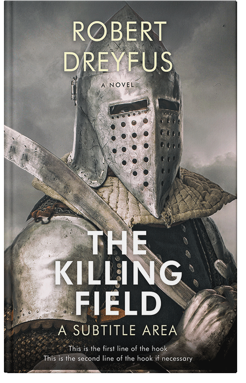 Front view of Premade Historical Book Cover - Fuscous Gray