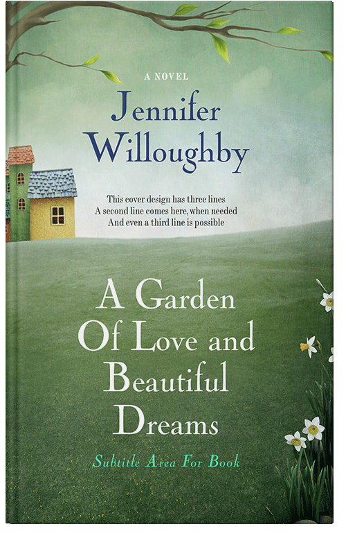 Front view of Premade Fantasy Book Cover - Glade Green