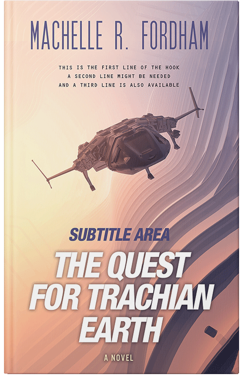 Front view of Premade Science Fiction Book Cover - Rose Fog