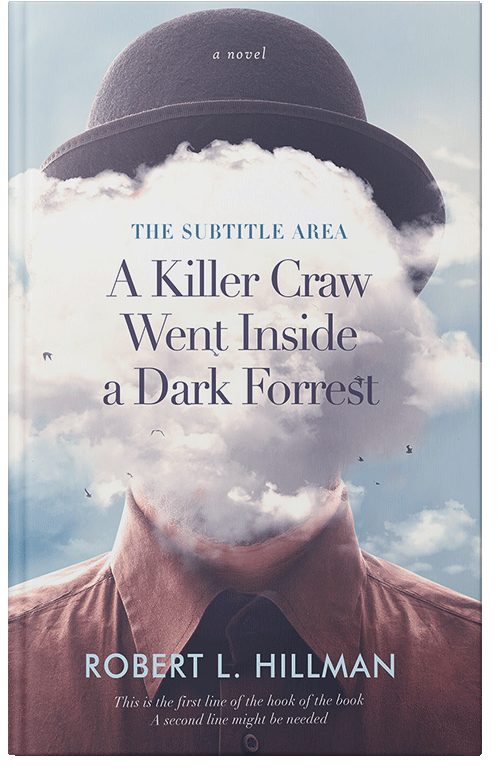 Front view of Premade Abstract Book Cover - Mischka