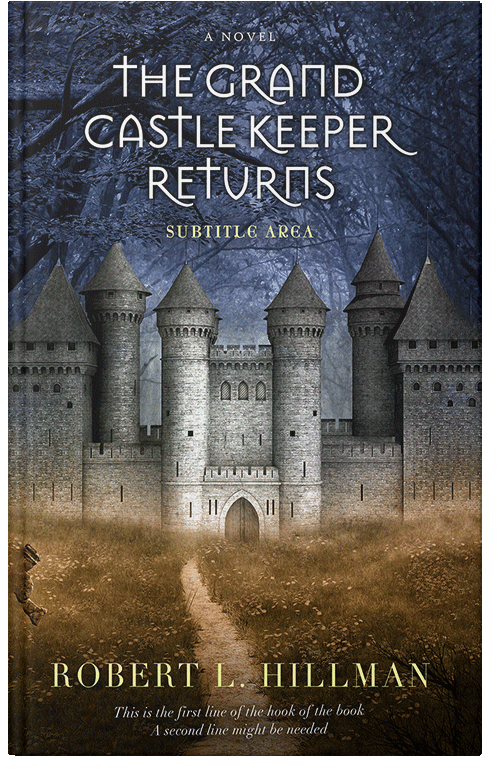 Front view of Premade Fantasy Book Cover - Shark