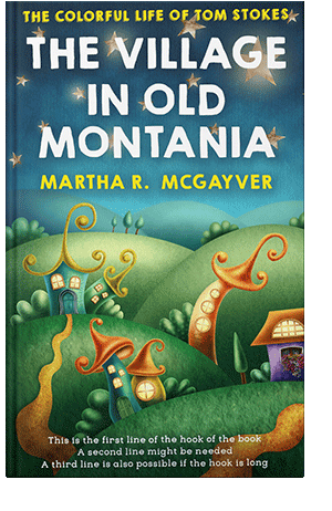 Pre Made Book Cover Blue Dianne