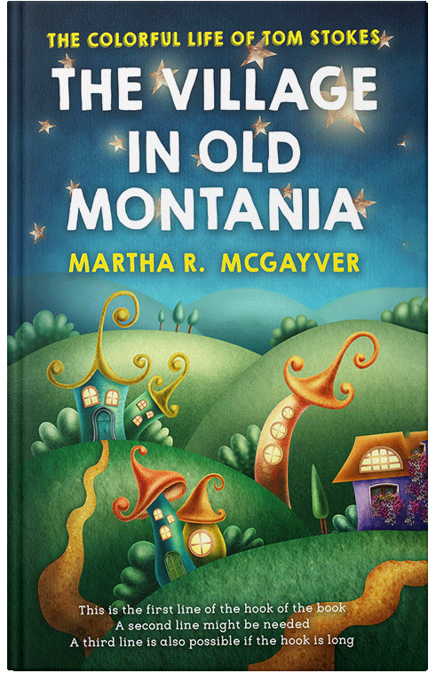 Front view of Premade Fantasy Book Cover - Blue Dianne