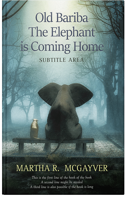 Front view of Premade Horror Book Cover - Limed Spruce