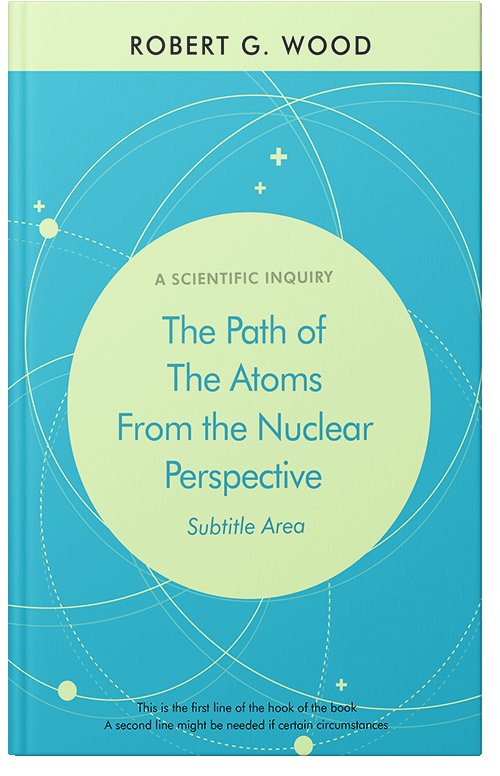 Front view of Premade Abstract Book Cover - Gossip