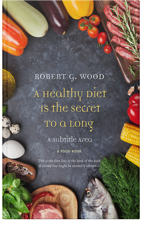 Front view of Premade Health & Dieting & Fitness Book Cover - Abbey