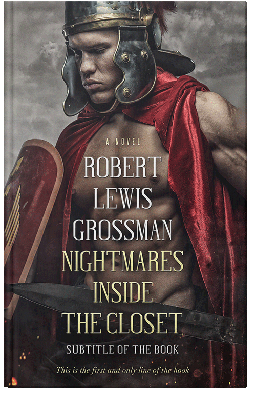 Front view of Premade Historical Book Cover - Cocoa Brown