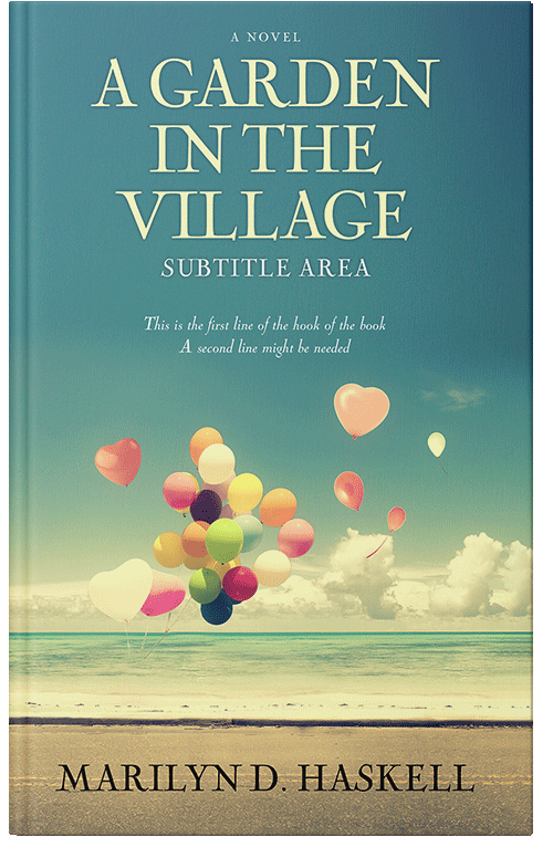 Front view of Premade Romance Book Cover - Smalt Blue