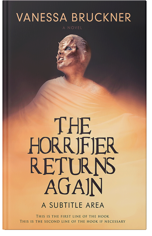 Front view of Premade Horror Book Cover - Thunder