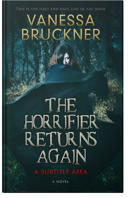 Front view of Premade Fantasy Book Cover - Bottle Green