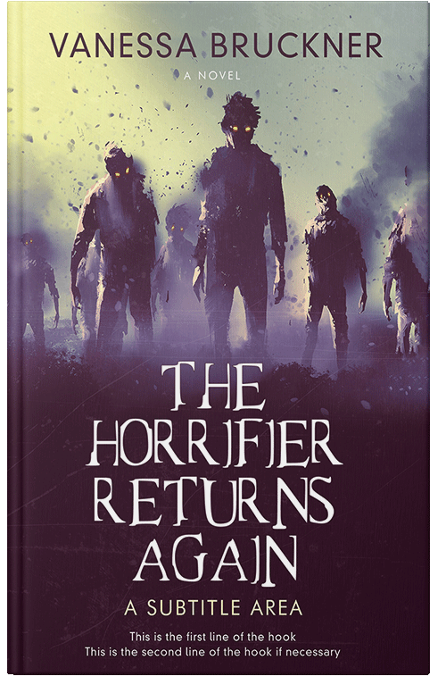 Front view of Premade Apocalyptica Book Cover - Wine Berry