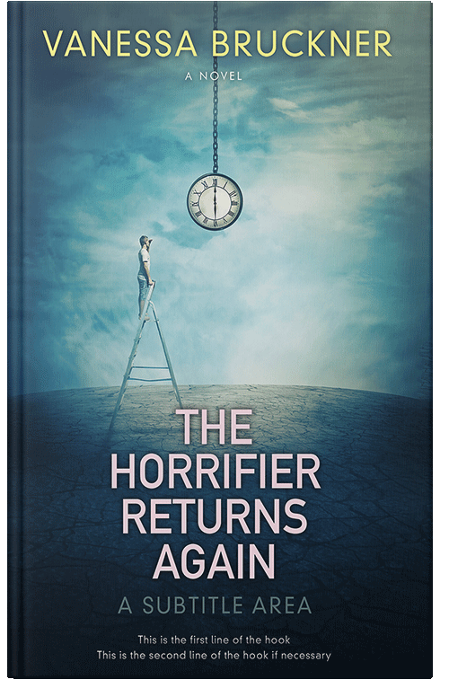 Front view of Premade Fantasy Book Cover - Blue Dianne