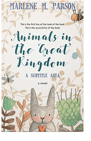 Pre Made Book Cover Ecru White