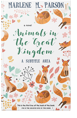 Pre Made Book Cover Grain Brown