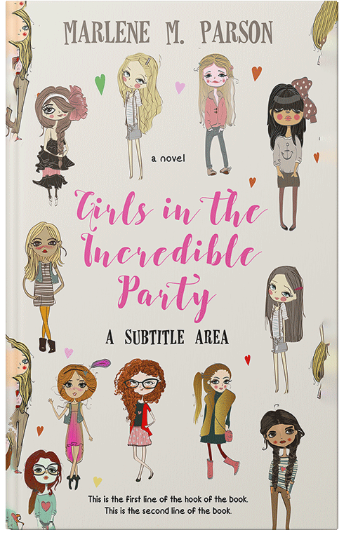 Front view of Premade Teen & Young Adult Book Cover - Satin Linen