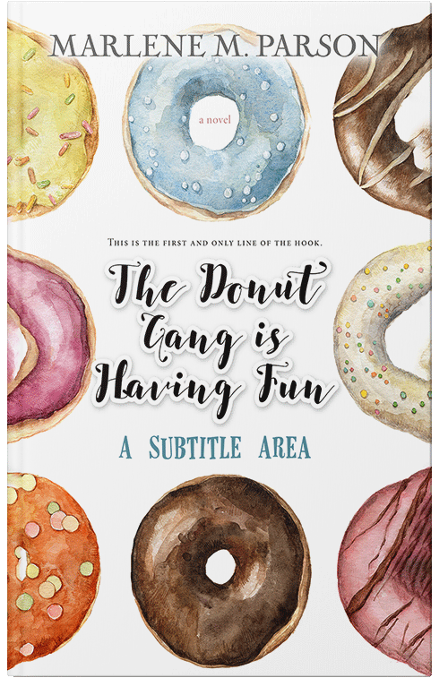 Front view of Premade Abstract Book Cover - Sisal