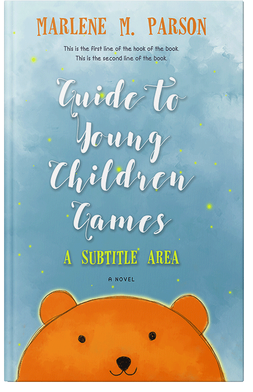 Front view of Premade Abstract Book Cover - Glacier