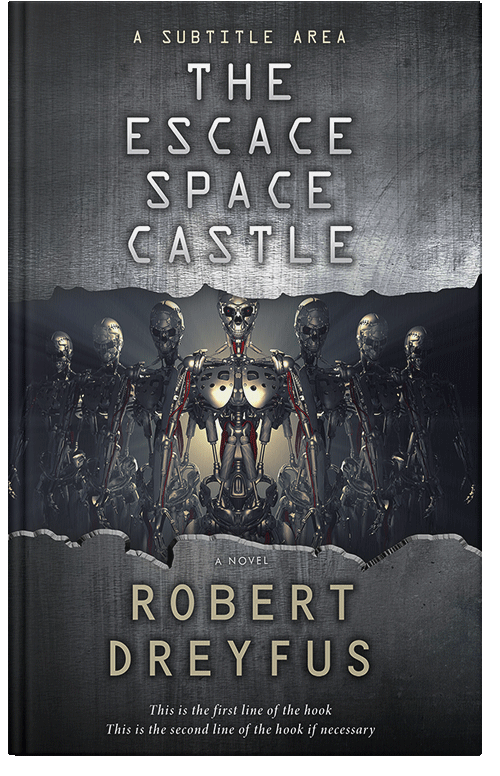 Front view of Premade Science Fiction Book Cover - Shark