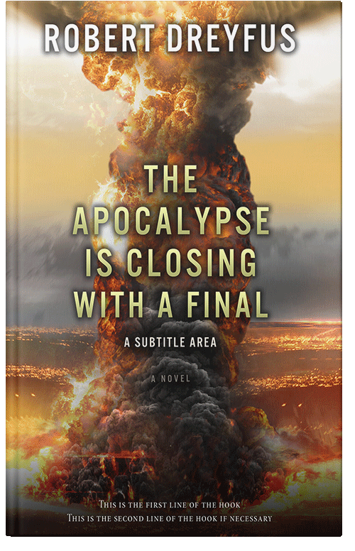 Front view of Premade Apocalyptica Book Cover - English Walnut