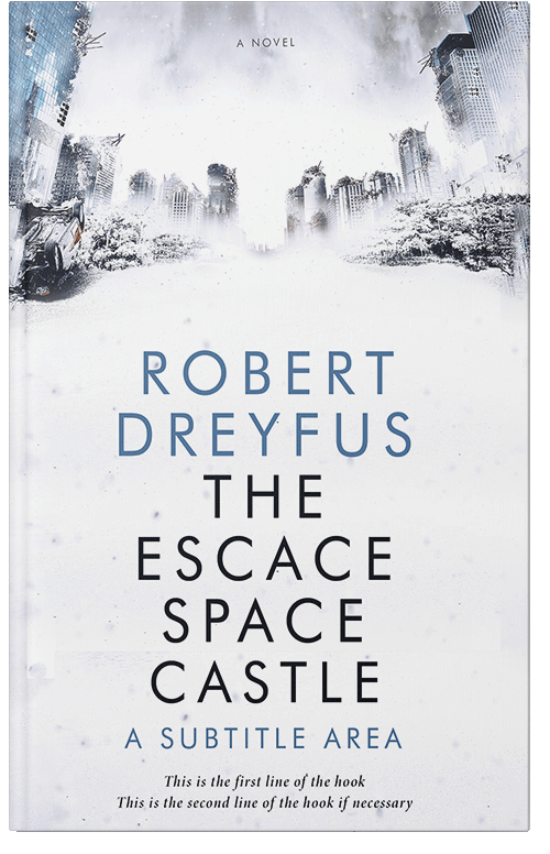 Front view of Premade Apocalyptica Book Cover - Oxford Blue