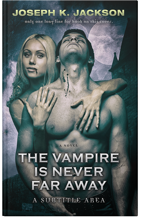 Front view of Premade Horror Book Cover - Silver Rust