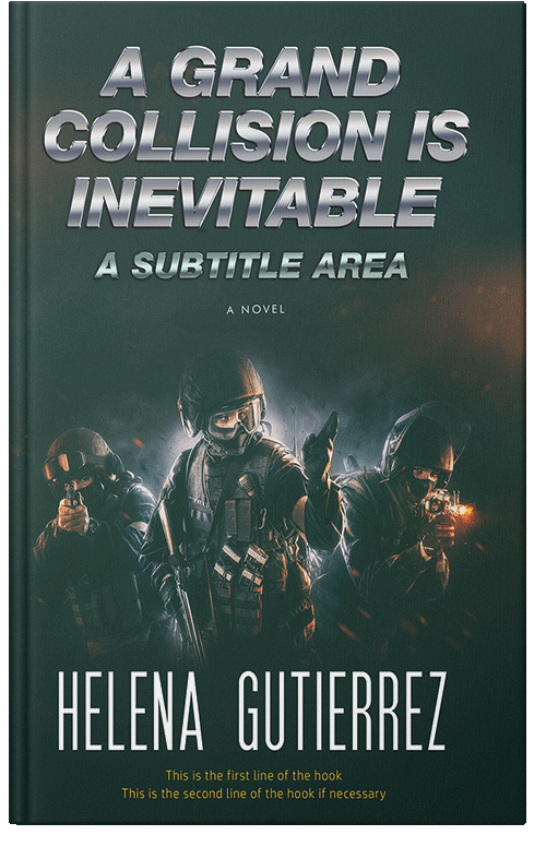 Front view of Premade Mystery & Thriller & Suspense Book Cover - Te Papa Green