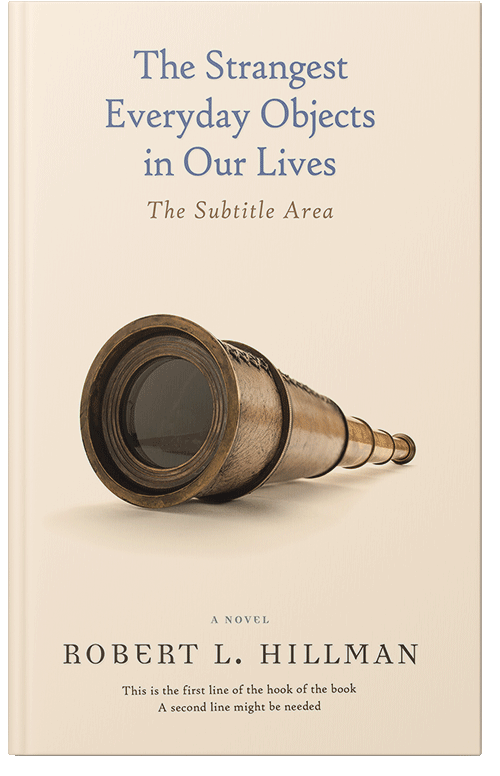 Front view of Premade Travel Book Cover - Champagne