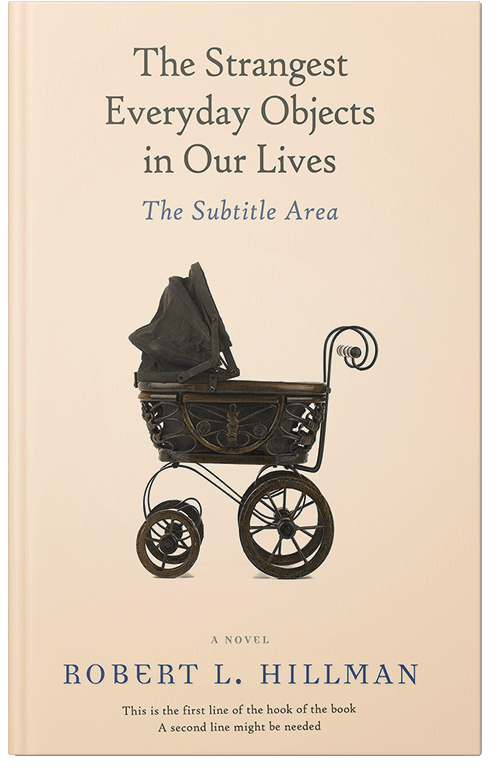 Front view of Premade Historical Book Cover - Champagne